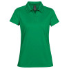 Womens Eclipse Pique Polos Evergreen